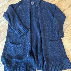 Coldwater Creek Dark Blue Open Cardigan